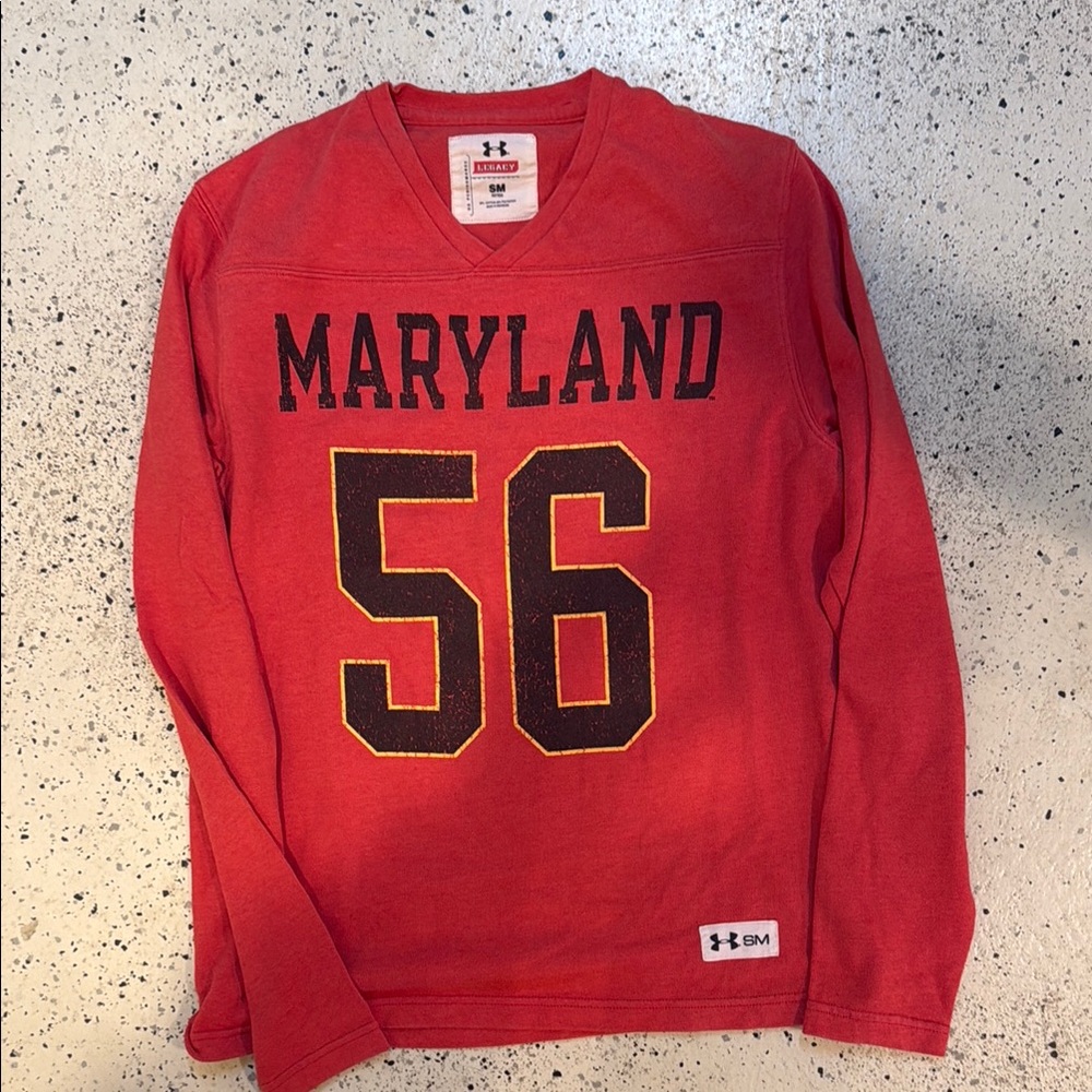 Under Armour Red Maryland Jersey